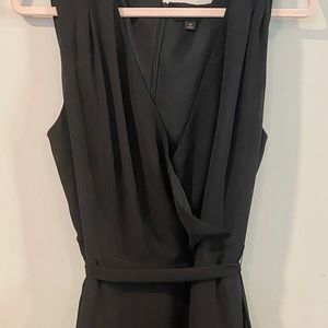 Tahari faux-wrap dress in Black, Knee-length Sz16